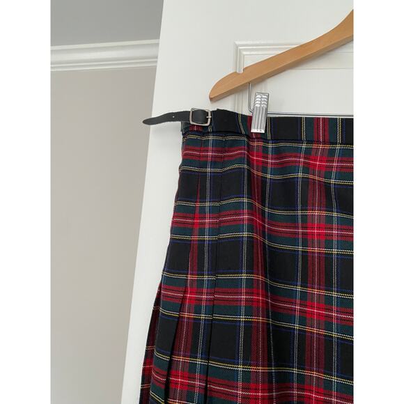 Vintage Lochard of Scotland Tartan Plaid Skirt/Kilt 3 X - Picture 7 of 8